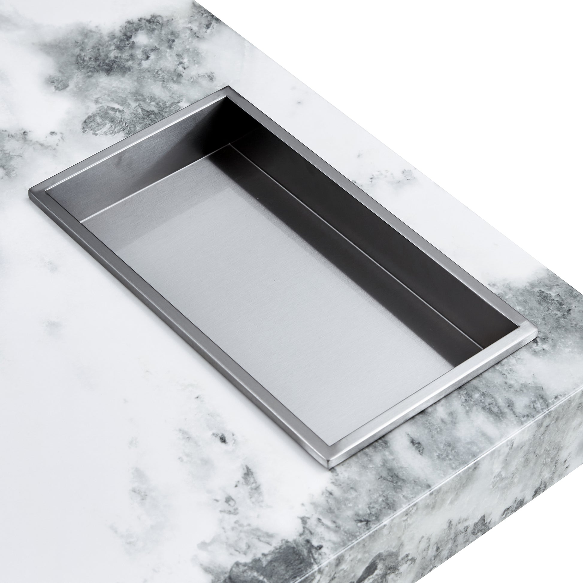 A Modern And Practical Coffee Table, Black And White In Imitation Marble Pattern, Made Of Mdf Material. The Fusion Of Elegance And Natural Fashion 31.4"* 31.4"* 12 " White Mdf