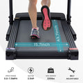 Treadmills 2.5 Hp Hydraulic Folding Removable Treadmill With 3 Speed Incline Adjustment, 12 Preset Programs, 3 Countdown Modes, Heart Rate, Bluetooth And More, Suitable For Home And Gym Use Black Steel