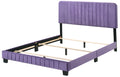 Lodi G0502 Fb Up Full Bedpurple Purple Foam Velvet