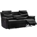3 Seater Motion Sofa Black Pu W22343698 K2553P167003 Black Pu 3 Seat