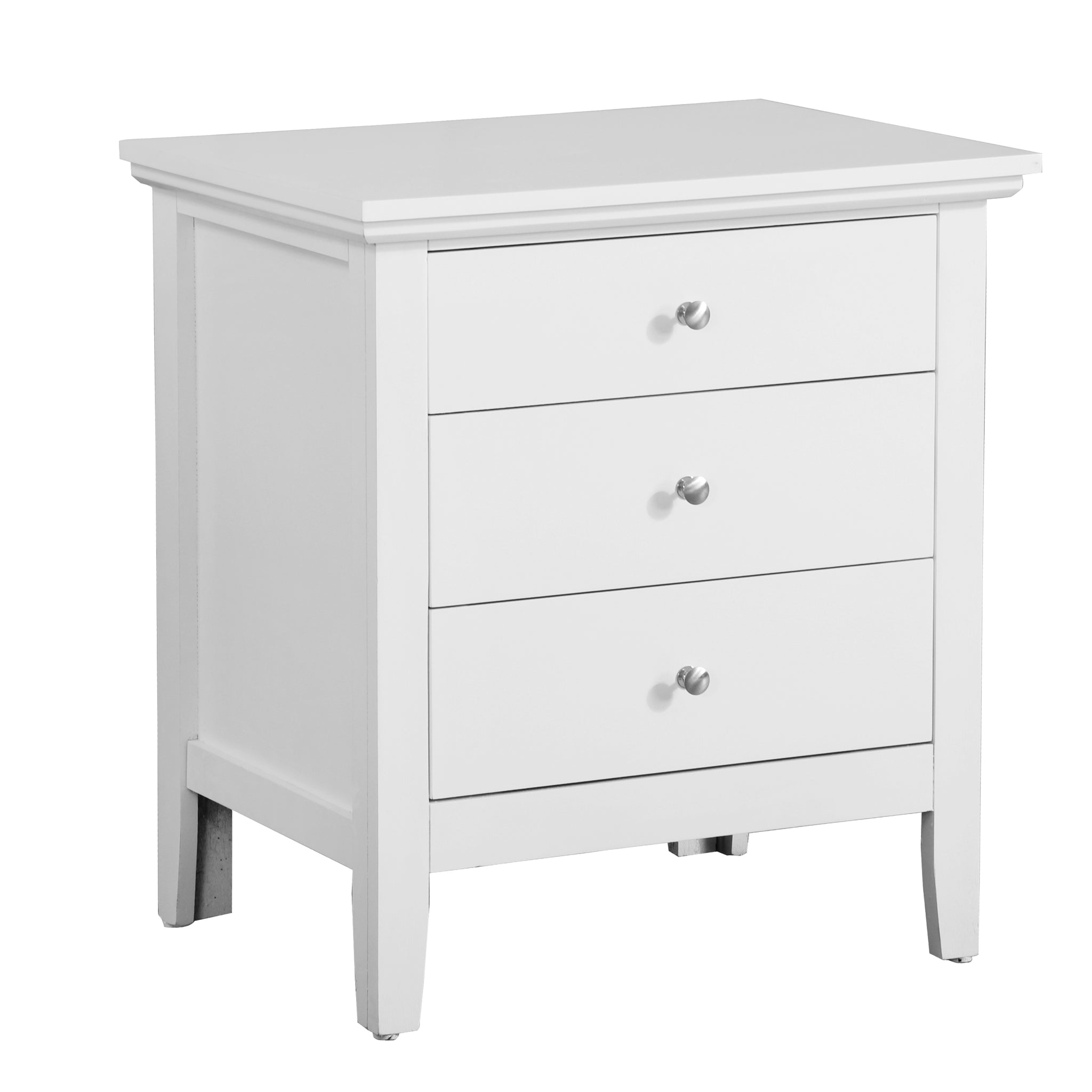 Hammond G5490 N 3 Drawer Nightstandwhite White Particle Board