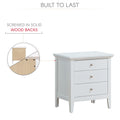 Hammond G5490 N 3 Drawer Nightstandwhite White Particle Board