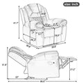 3 Pieces Recliner Sofa Sets Home Theater Seating Manual Recliner Chair With Center Console And Led Light Strip For Living Room, Wine Red Wine Red Foam Faux Leather