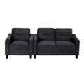 Couch Comfortable Sectional Couches And Sofas For Living Room Bedroom Office Small Space Black Velvet 2 Seat