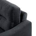 Couch Comfortable Sectional Couches Set 1 2 3 Black Velvet Wood Primary Living Space Soft Tufted Back Medium Duty Art Deco Oak Square Arms Memory Foam Velvet 6 Seat
