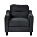 Couch Comfortable Sectional Couches And Sofas For Living Room Bedroom Office Small Space Black Velvet 1 Seat