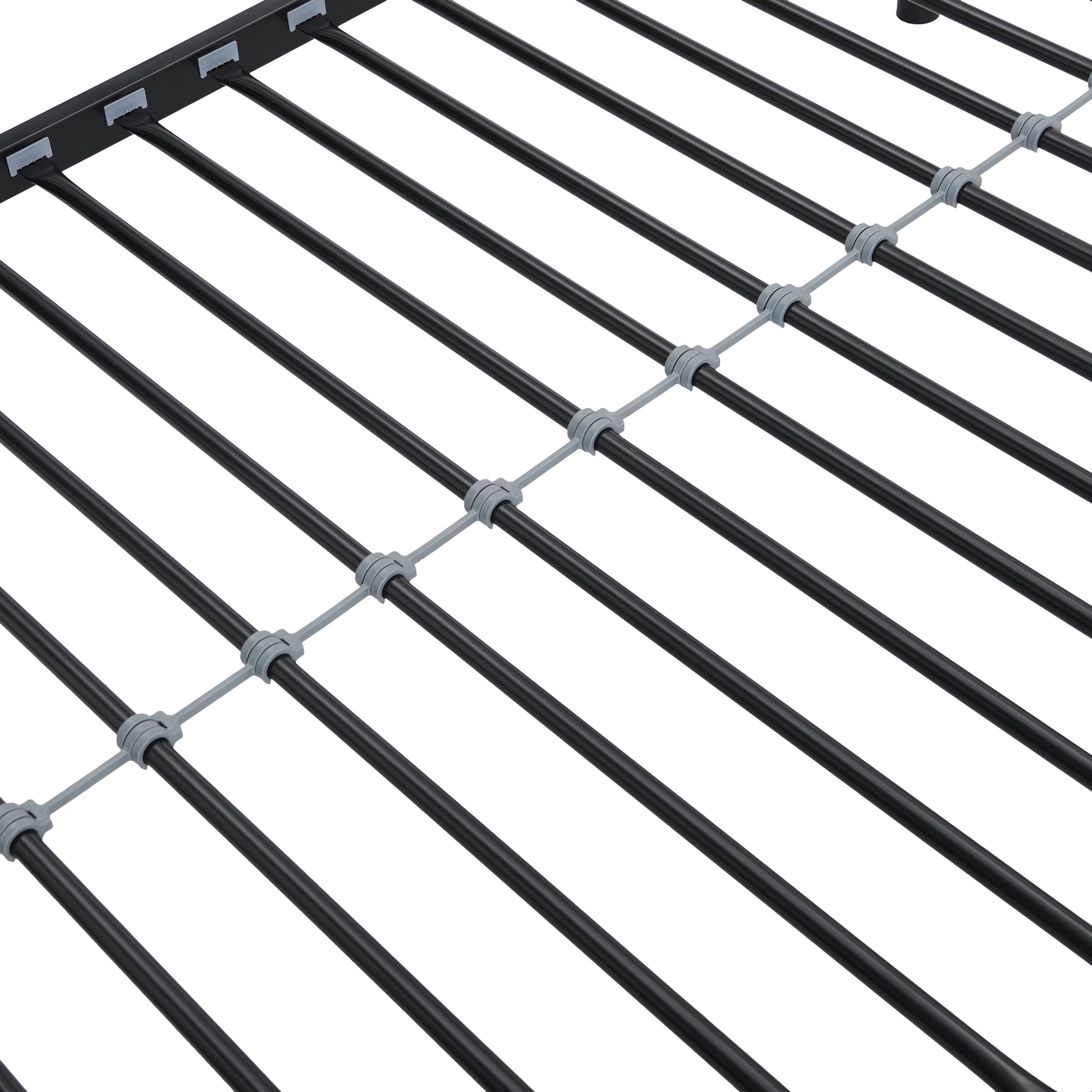 Metal Bunk Bed With Trundle Black Black Metal