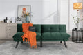Emerald Convertible Folding Modern Sofa Bed Twin Emerald White Primary Living Space Modern Pine Foam Upholstered