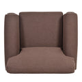 1 Seater Sofa. Brown Foam Fabric