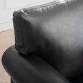 1 Seater Sofa. Black Pu Foam Fabric