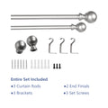 Window Single Curtain Rod Adjustable Sizes: 88