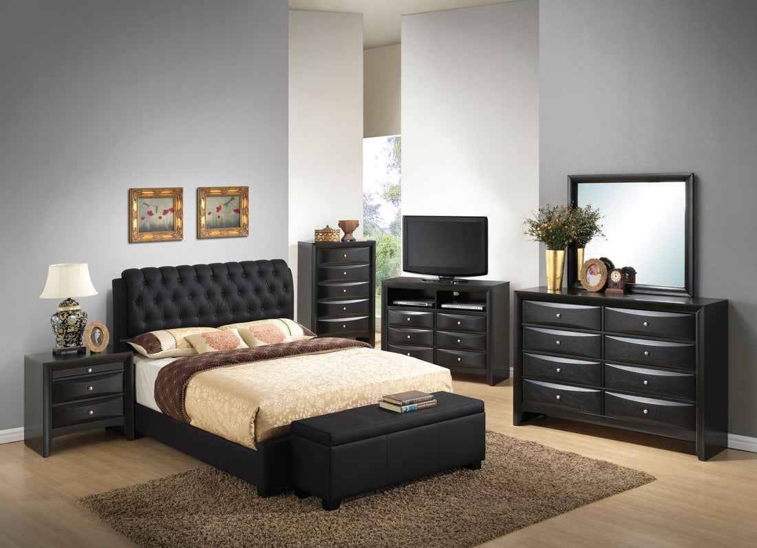 Marilla G1500C Qb Up Queen Bedblack Black Foam Pu