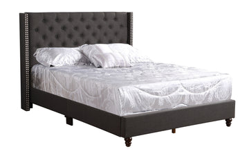 Julie G1906 Kb Up King Upholstered Bedblack Black Foam Fabric