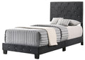 Chic Black Twin Bed For Every Space Black Foam Velvet