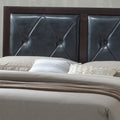 Elegant Transitional King Bed In Rich Espresso Espresso Mdf