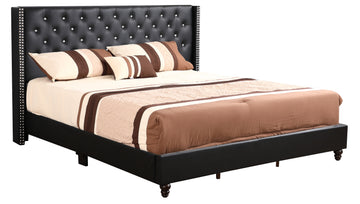 Julie G1919 Kb Up King Upholstered Bedblack Black Foam Pu