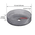 Glass Basin Circular Vessel Bathroom Basin, Bathroom Countertop Basin Transparent Grey Grey Bathroom Modern Glass