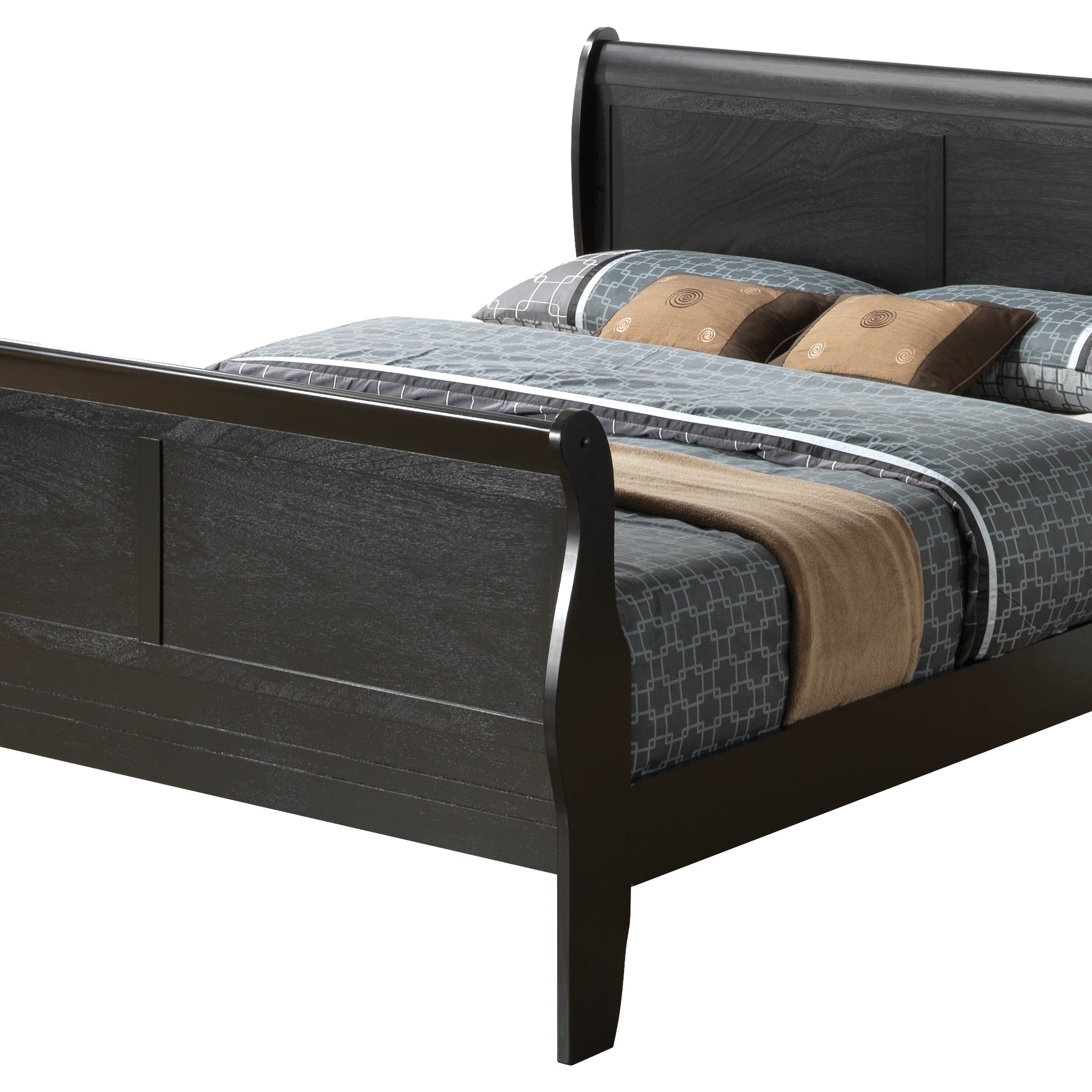 Louis Phillipe G3150A Kb King Bedblack Black Particle Board