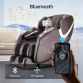 Bosscare 2023 Massage Full Body Chairs With Ai Voice, App Control Zero Gravity Shiatsu Recliner Massage Chair Brown Brown Leather Leather