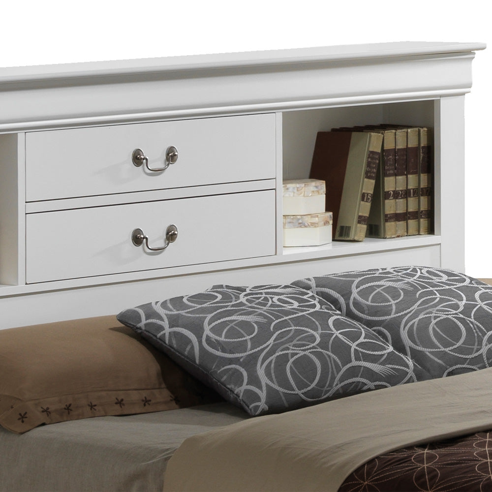 Louis Phillipe G3190B Ksb King Storage Bedwhite White Particle Board