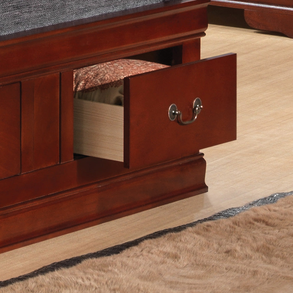 Louis Phillipe G3100B Tsb Twin Storage Bedcherry Cherry Particle Board