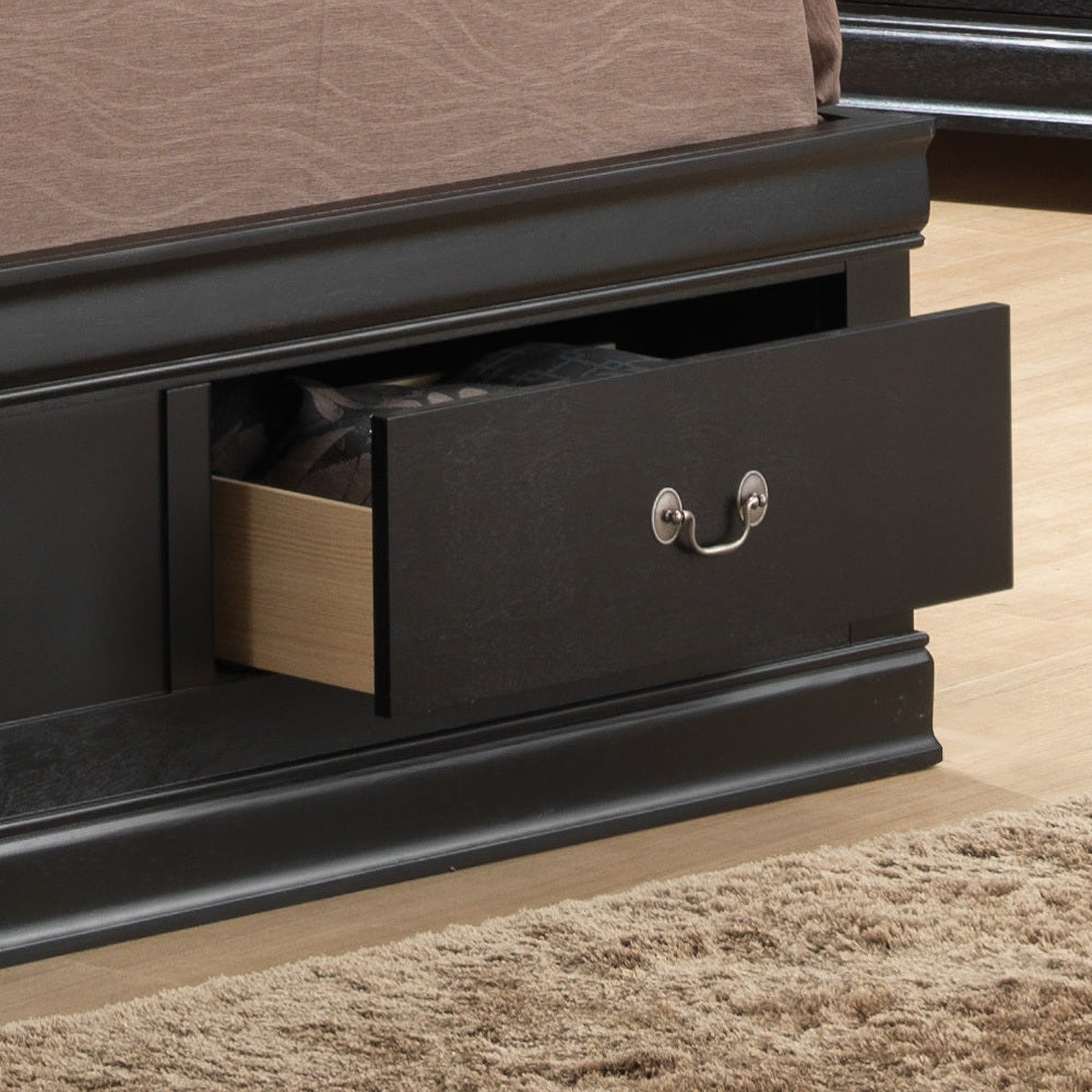 Louis Phillipe G3150B Qsb Queen Storage Bedblack Black Particle Board