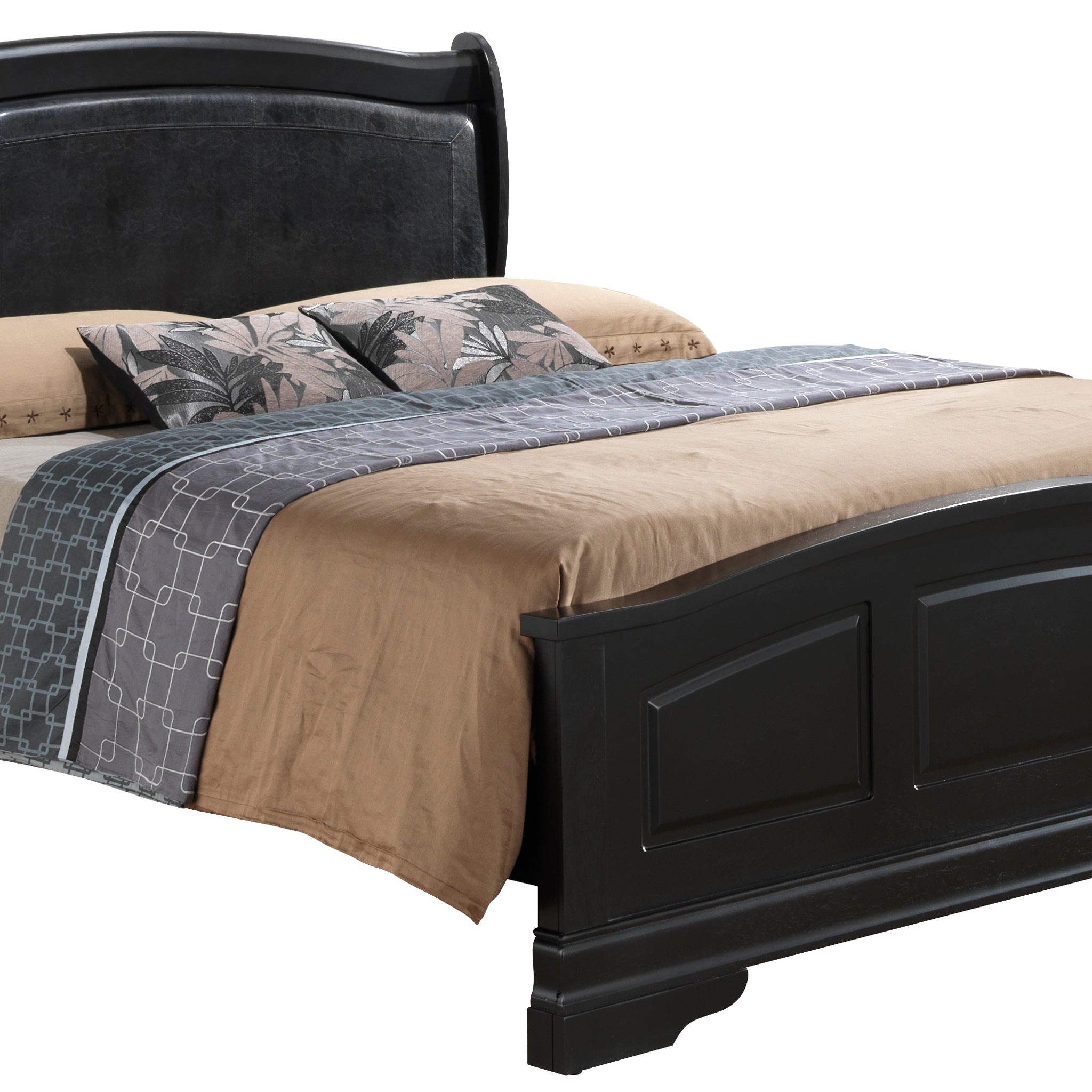 Louis Phillipe G3150C Qb2 Queen Bedblack Black Particle Board