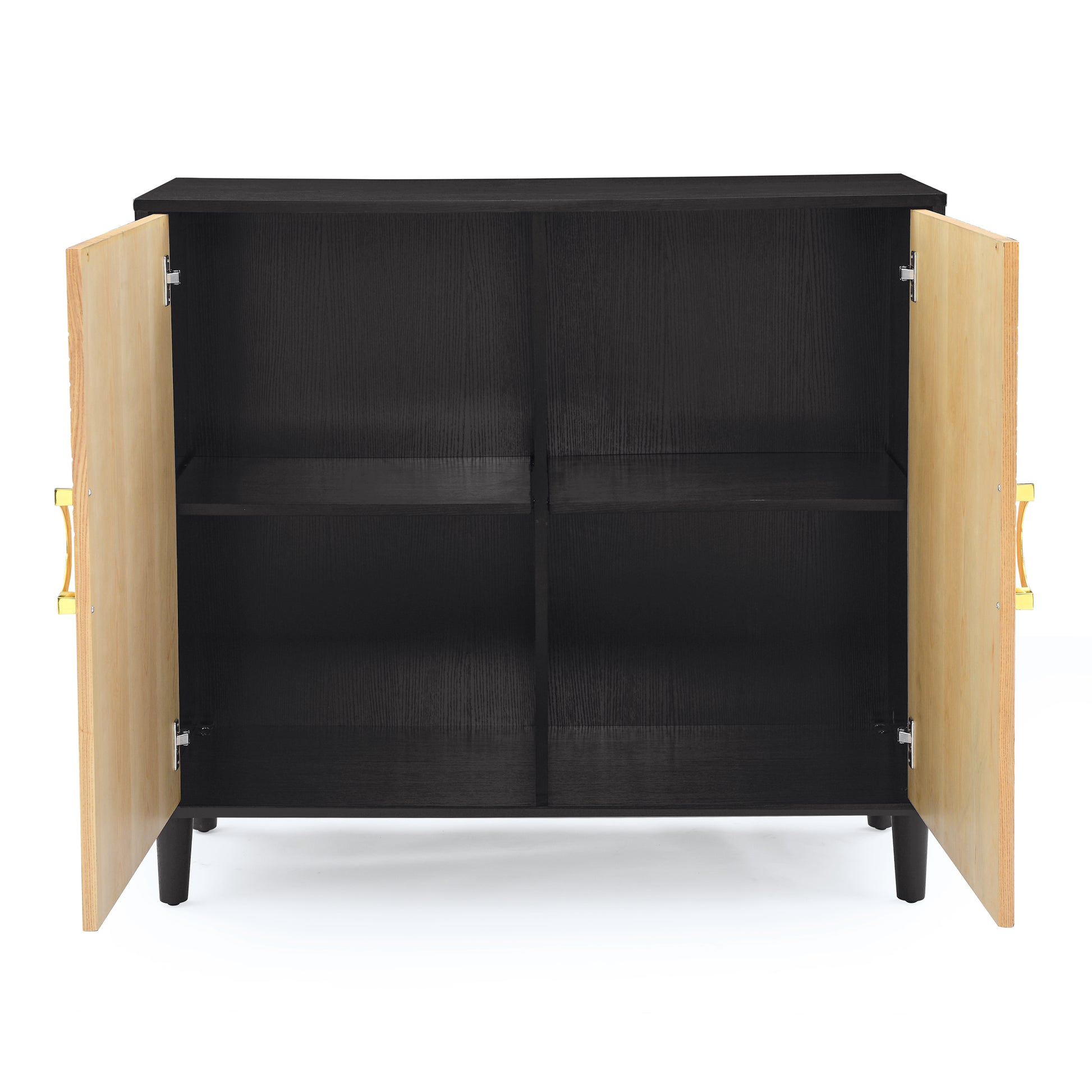 Cabinets Black Solid Wood Mdf