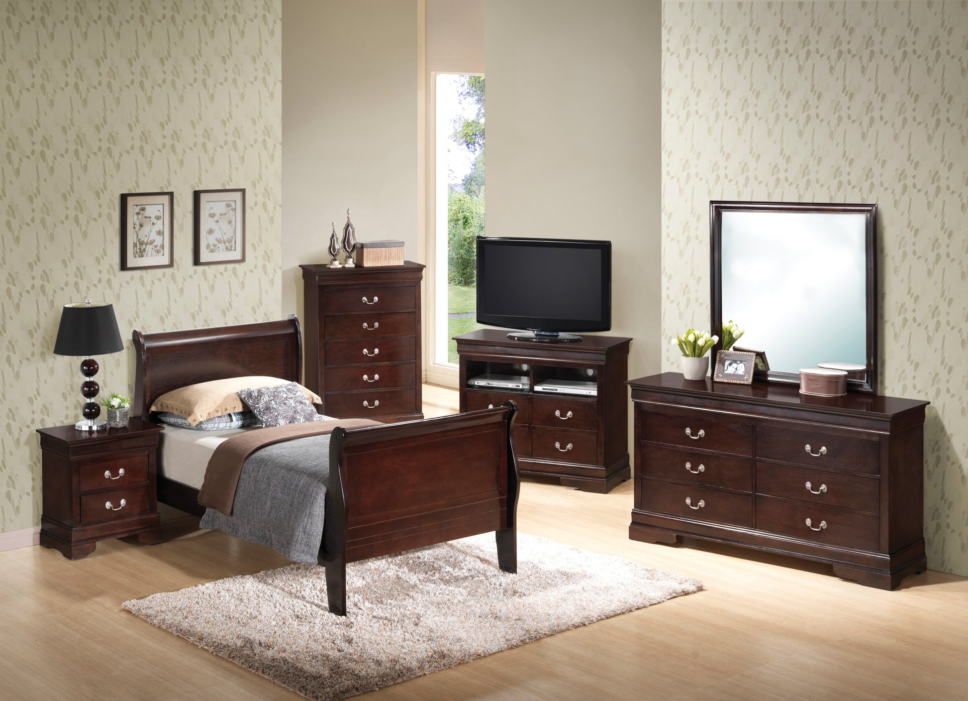 Louis Phillipe G3125A Tb Twin Bedcappuccino Beige Particle Board