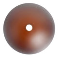 Tempered Glass Matte Bathroom Vessel Sink, Round Bathroom Basin Tempered Glass Matt Tea Brown Bathroom Modern Glass