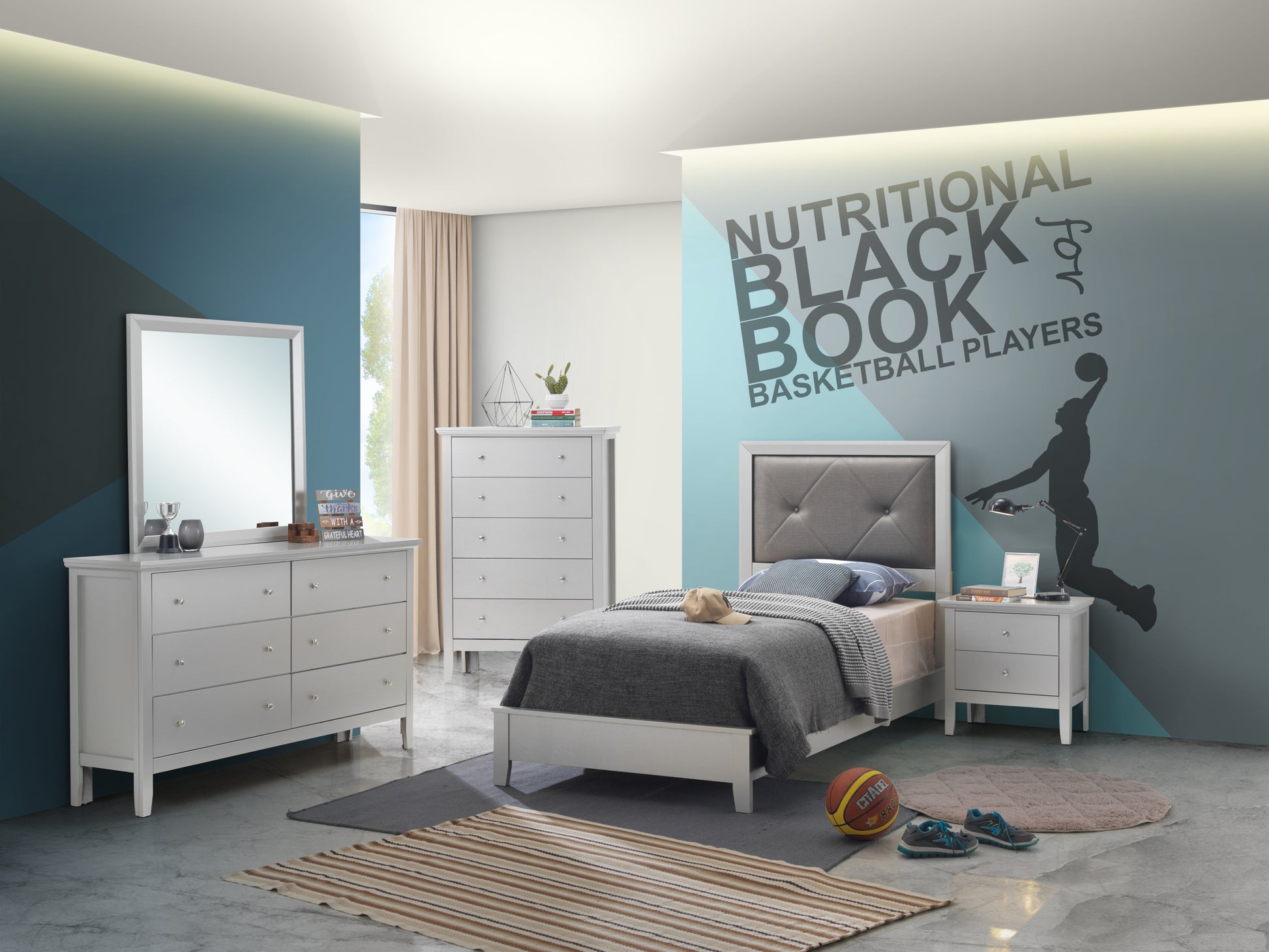 Primo G1333A Tb Twin Bedsilver Champagne Champagne Mdf