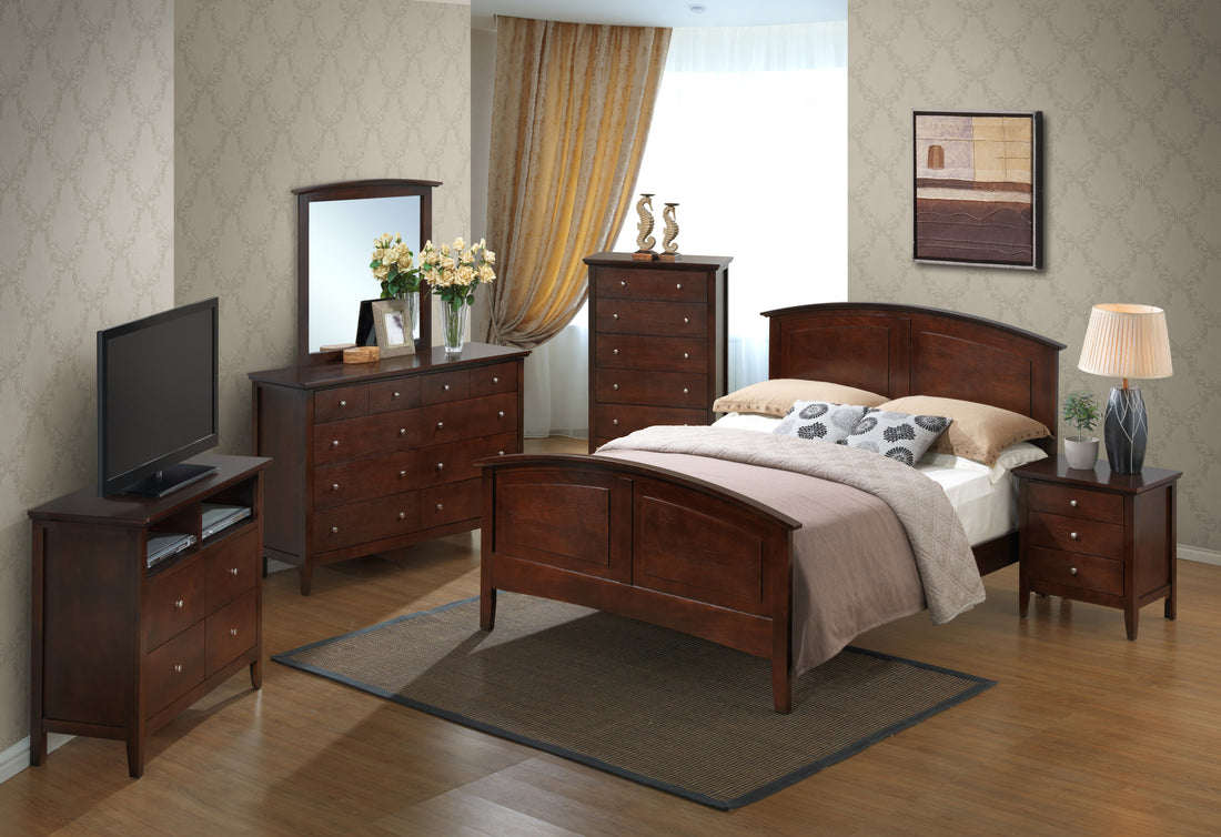 Hammond G5425A Qb Queen Bed 2 Boxes Cappuccino Beige Particle Board