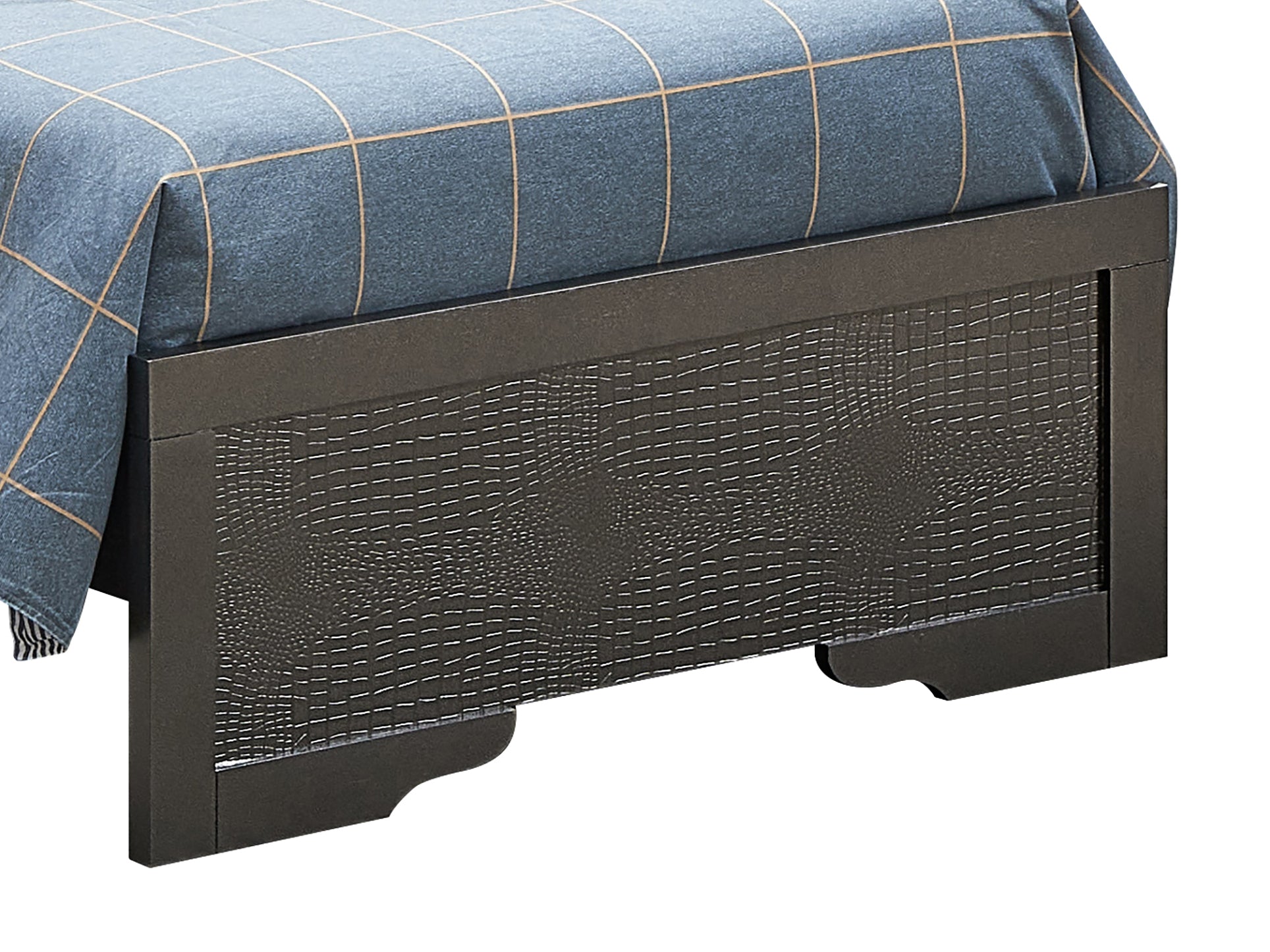 Lorana G6502B Tb2 Twin Bedmetalic Black Box Spring Required Twin Black Bedroom Particle Board