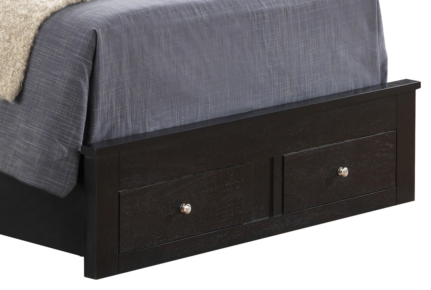 Burlington G2450D Tsb2 Twin Storage Bedblack Box Spring Not Required Twin Black Particle Board