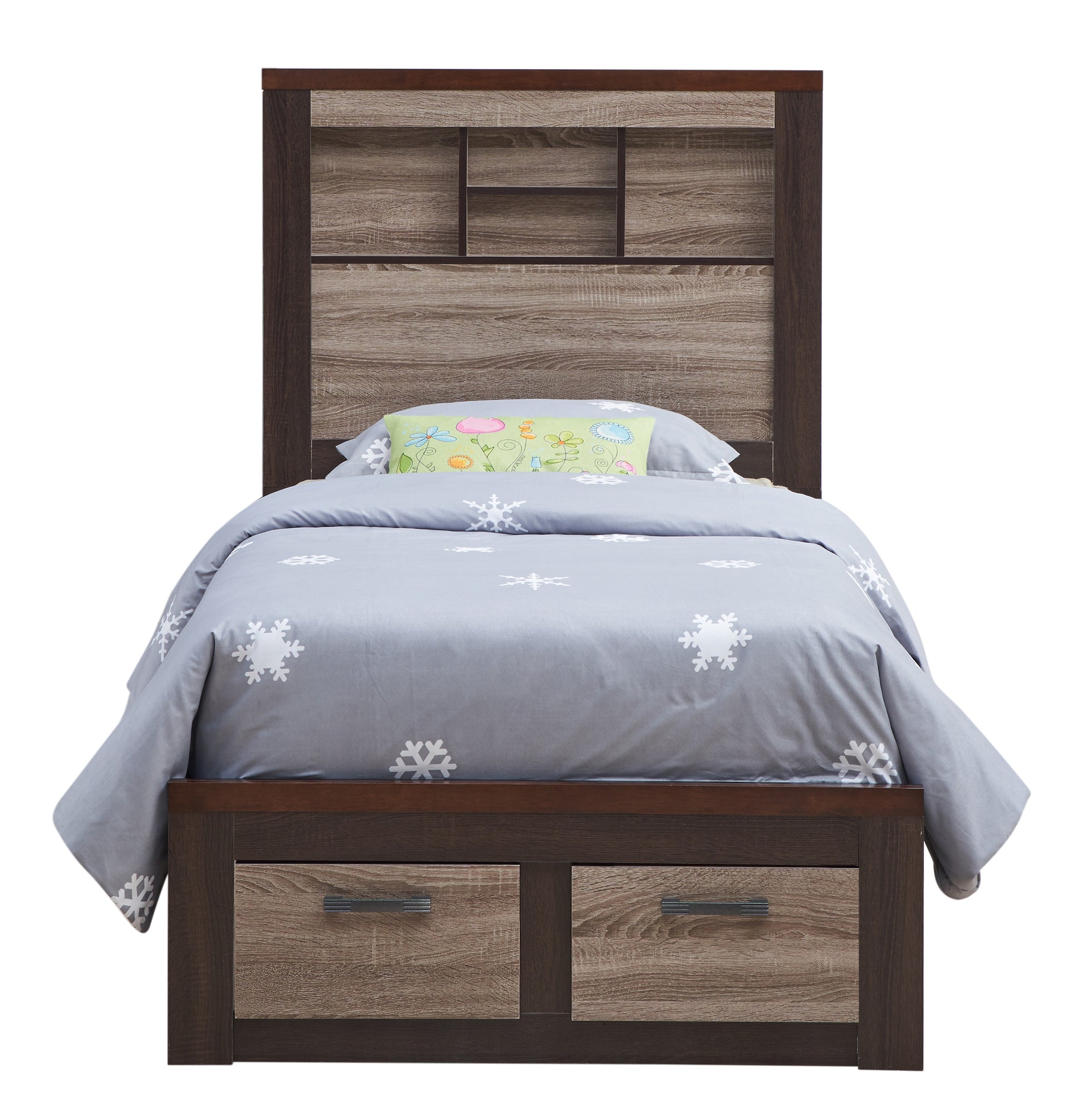 Magnolia G1400B Tb Twin Bedgray Brown Gray Mdf