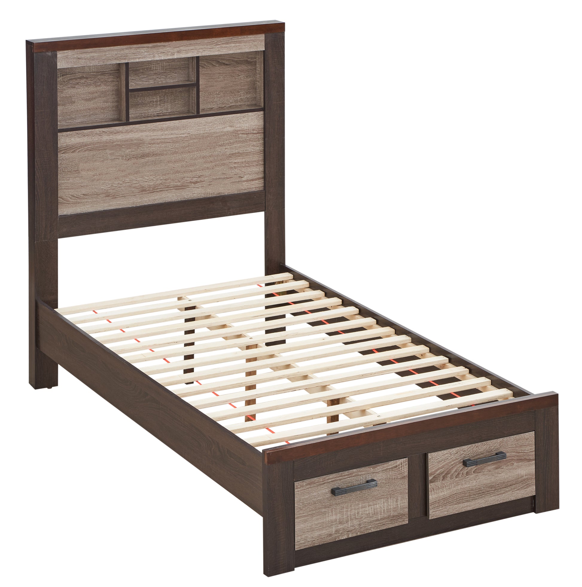 Magnolia G1400B Tb Twin Bedgray Brown Gray Mdf