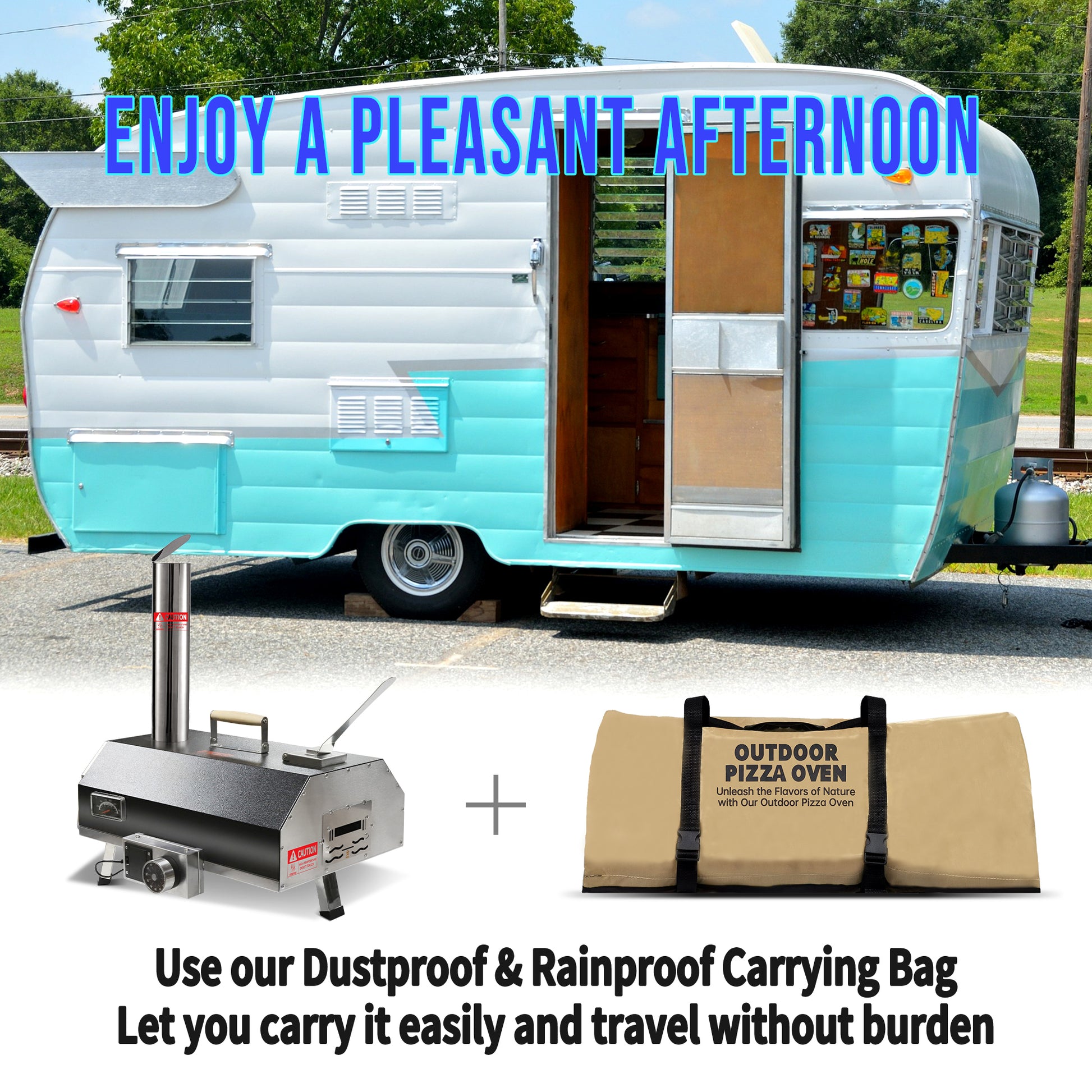 Black 12 Wood Fired Outdoor Pizza Oven Portable Hard Wood Pellet Pizza Oven Ideal For Any Outdoor Kitchen Outdoor Cooking Pizza Maker Backyard Pizza Ovens Countertop Pizza Oven Black Garden & Outdoor American Design Stainless Steel Stainless Steel