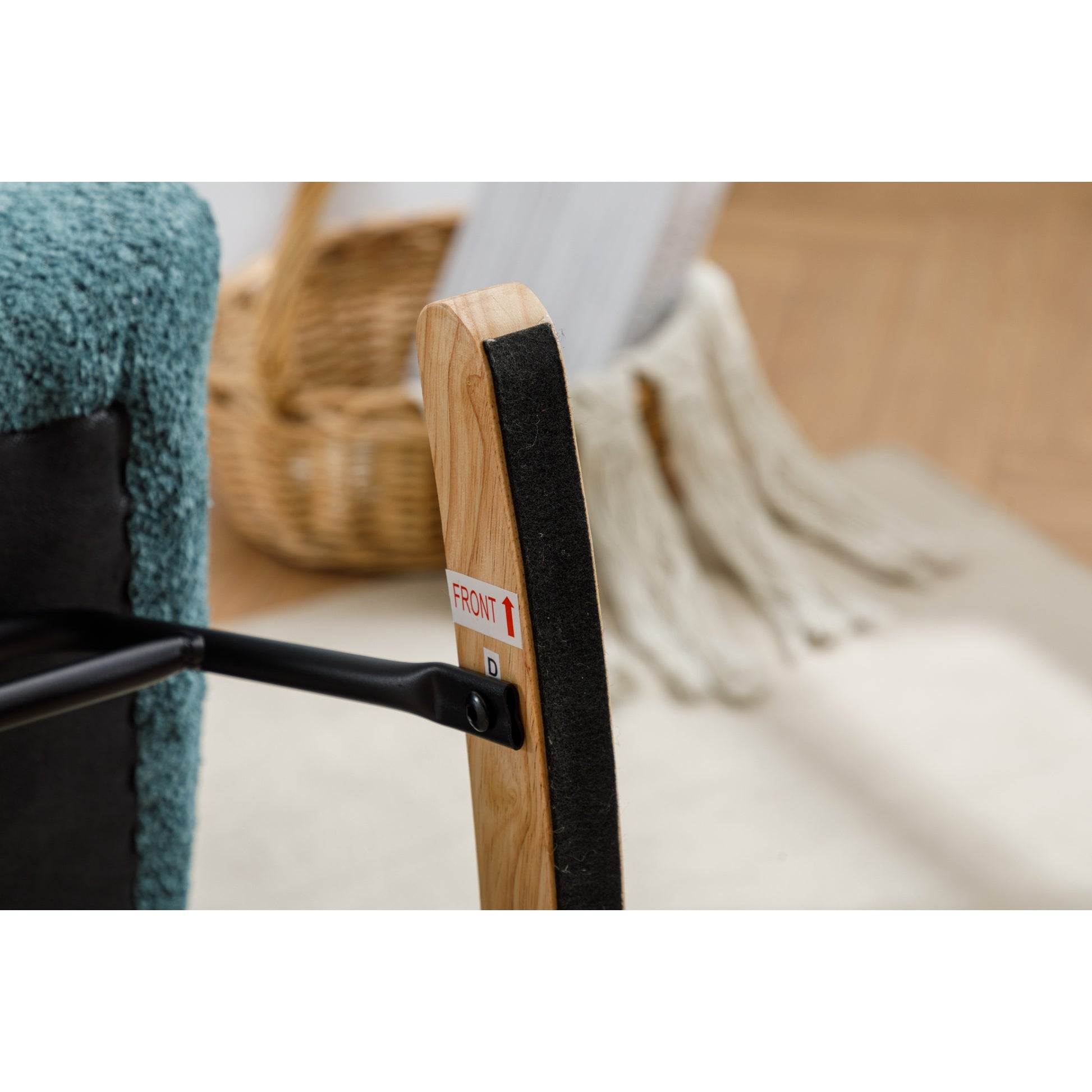 Modern Patchwork Accent Chair With Solid Wood Armrest And Feet, Mid Century Modern Accent Sofa, Fabric Sofa Chair For Living Room Bedroom Studio, Comfy Side Armchair For Bed, Green Dark Green Green Dark Green Foam Teddy