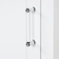 Tall Bathroom Storage Cabinet, Freestanding Storage Cabinet With Two Different Size Drawers And Adjustable Shelf, Mdf Board With Painted Finish, White Old Sku:Wf312730Aak White Mdf