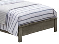 Tranquil Gray Transitional Bed For Comfort Box Spring Required Twin Gray Particle Board