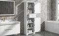 Tall Bathroom Storage Cabinet, Freestanding Storage Cabinet With Drawer And Adjustable Shelf, Mdf Board With Painted Finish, White Old Sku:Wf312727Aak White Mdf