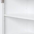 Tall Bathroom Storage Cabinet, Freestanding Storage Cabinet With Two Different Size Drawers And Adjustable Shelf, Mdf Board With Painted Finish, White Old Sku:Wf312730Aak White Mdf