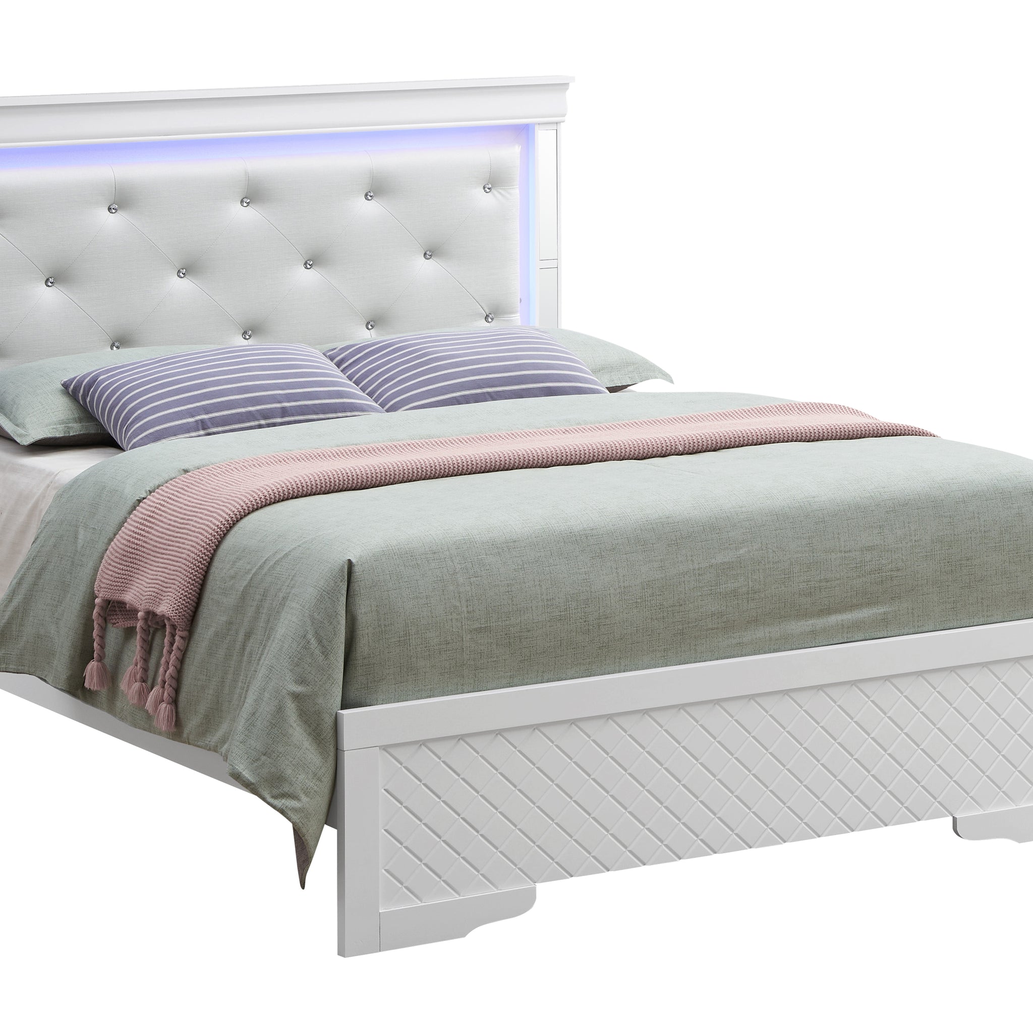 Verona G6790C Kb3 King Bedsilver Champagne Champagne Particle Board