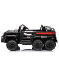 24V Ride On Car For Kids Battery Powered Ride On 4Wd Toys With Remote Control,Parents Can Assist In Driving,Music And Lights,Five Point Safety Belt,Rocking Chair Mode For Back And Forth Swinging Black Polyethylene