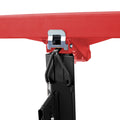 Drywall Lift Panel 11' Lift Drywall Panel Hoist Jack Lifter, Red Black Black Red Steel