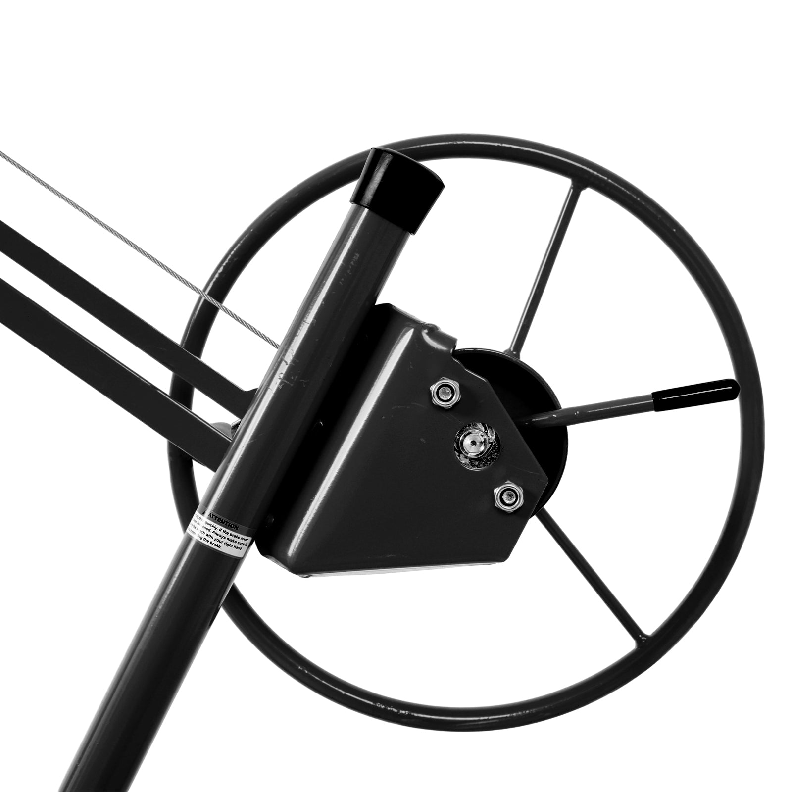 Drywall Lift Panel 11' Lift Drywall Panel Hoist Jack Lifter, Red Black Black Red Steel