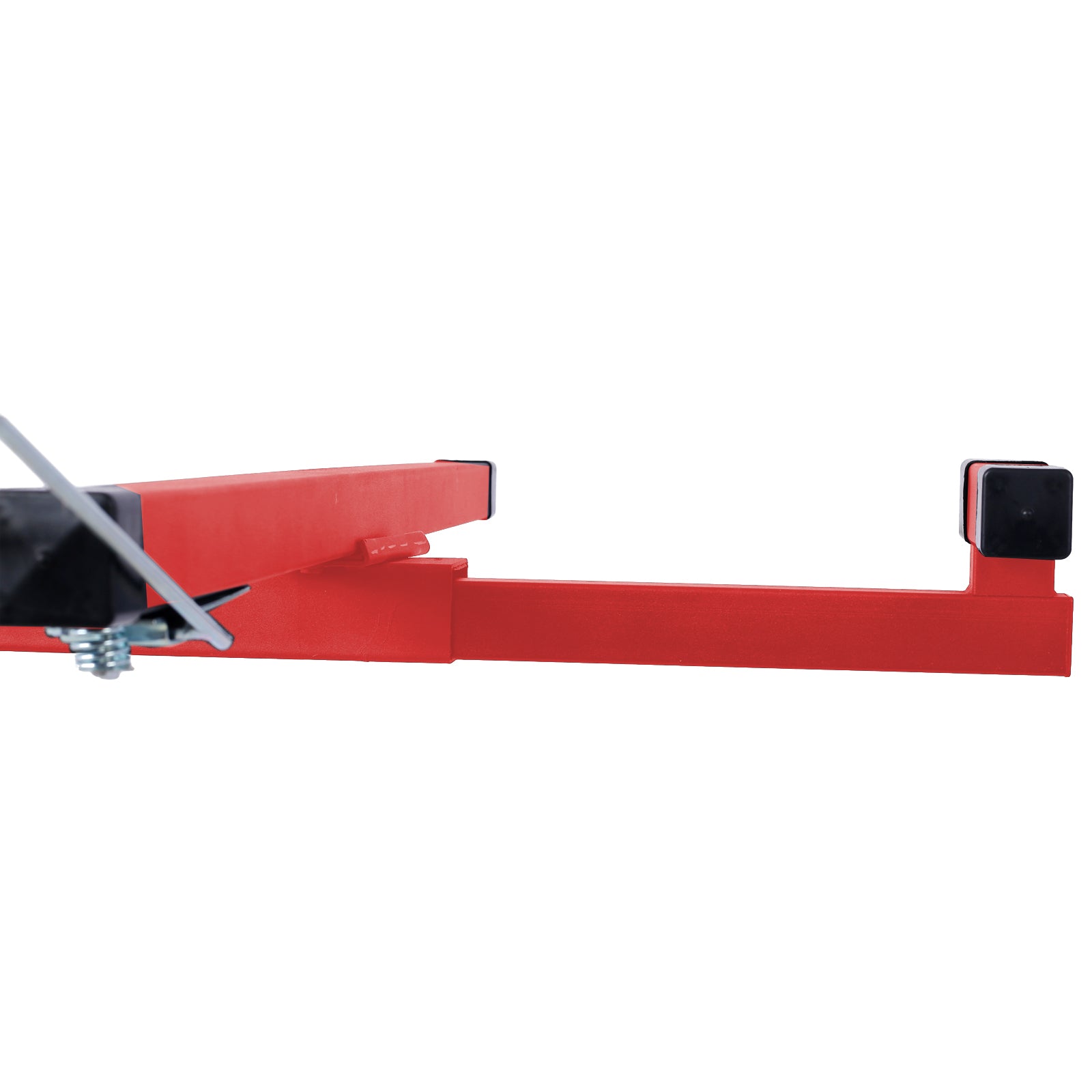 Drywall Lift Panel 11' Lift Drywall Panel Hoist Jack Lifter, Red Black Black Red Steel