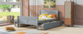 Full Size Wood Platform Bed With 4 Drawers And Streamlined Headboard & Footboard, Gray Gray Solid Wood Mdf