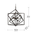 3 Light Metal Chandelier, Hanging Light Fixture With Adjustable Chain For Kitchen Dining Room Foyer Entryway, Bulb Not Included Black Iron