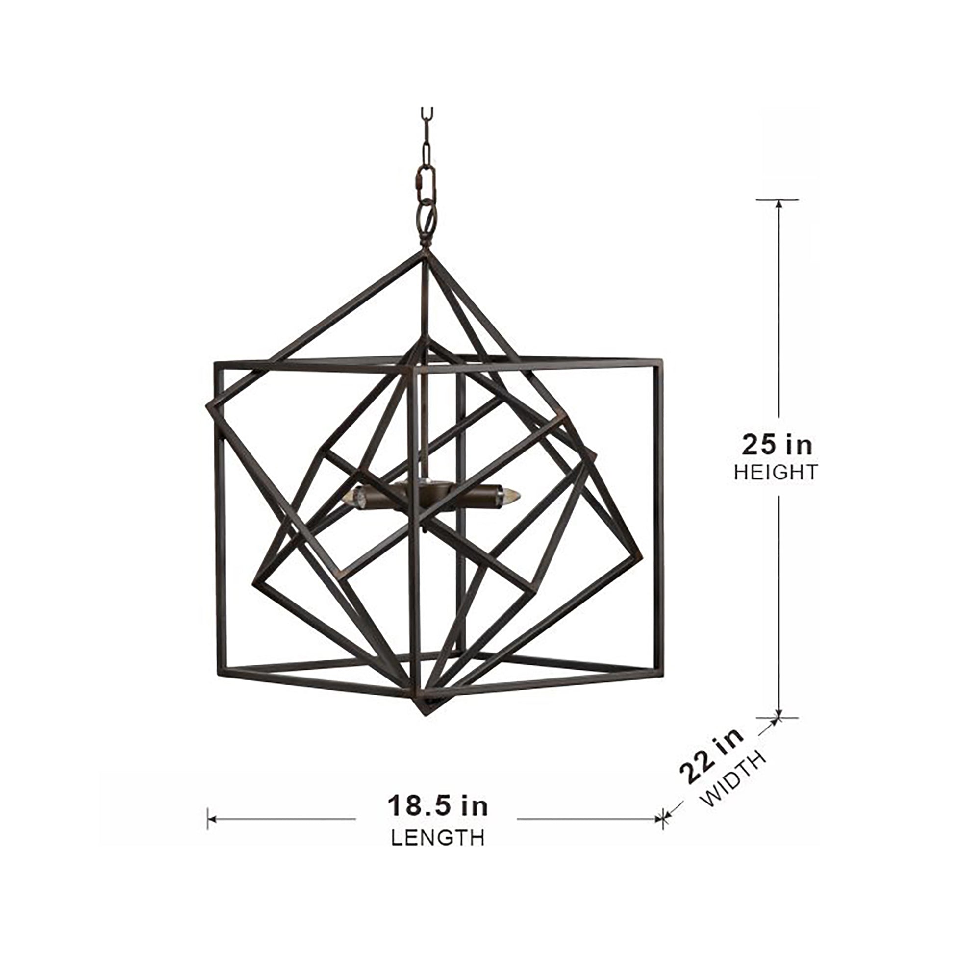 3 Light Metal Chandelier, Hanging Light Fixture With Adjustable Chain For Kitchen Dining Room Foyer Entryway, Bulb Not Included Black Iron